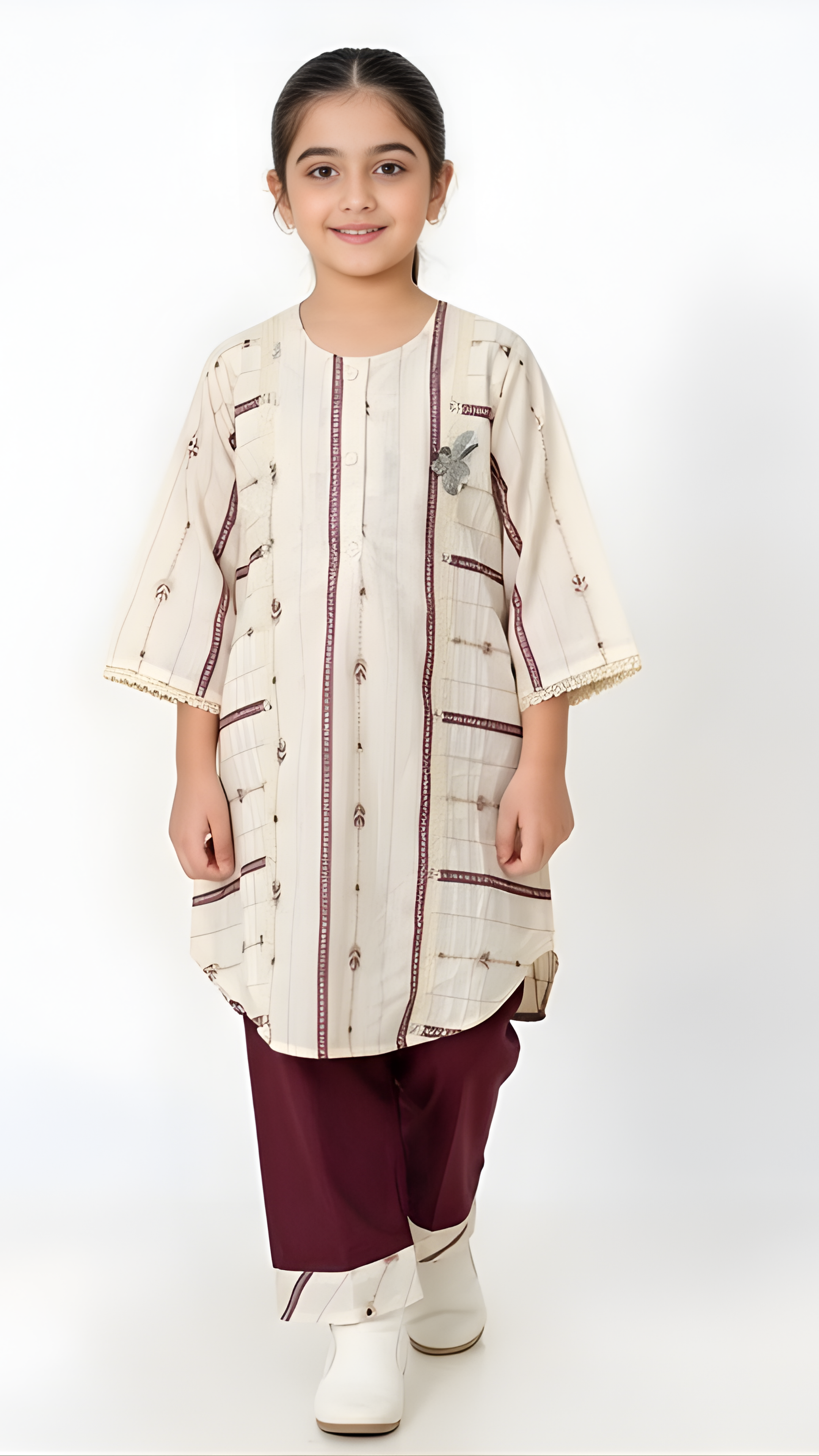 Mehroon Baby western wear