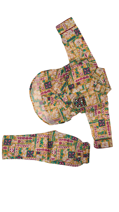 Baby printed western wear